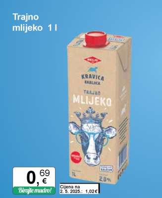 Trajno mlijeko 1 l