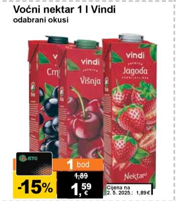 Voćni nektar 1 l Vindi