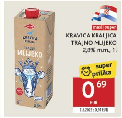 KRAVICA KRALJICA Trajno mlijeko