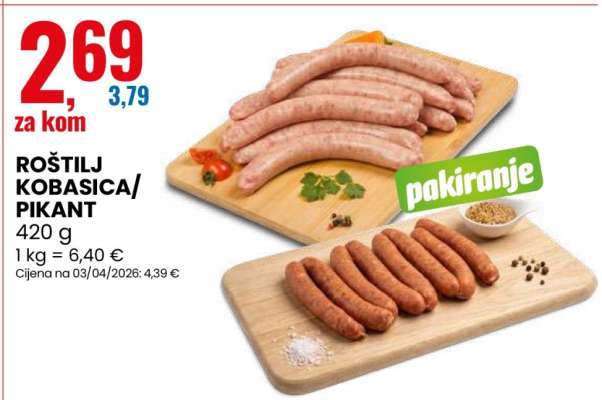 ROŠTILJ KOBASICA/PIKANT