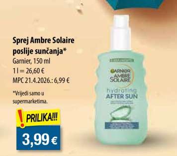 Sprej Ambre Solaire poslije sunčanja