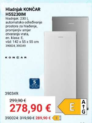 Hladnjak KONČAR H55230IM