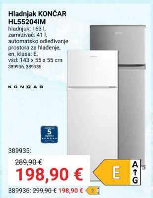 Hladnjak KONČAR HL55204IM