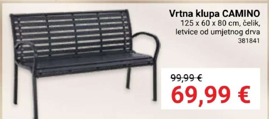 Vrtna klupa CAMINO