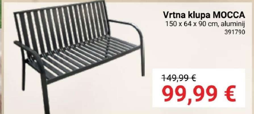 Vrtna klupa MOCCA