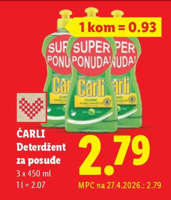 ČARLI Deterdžent za posuđe