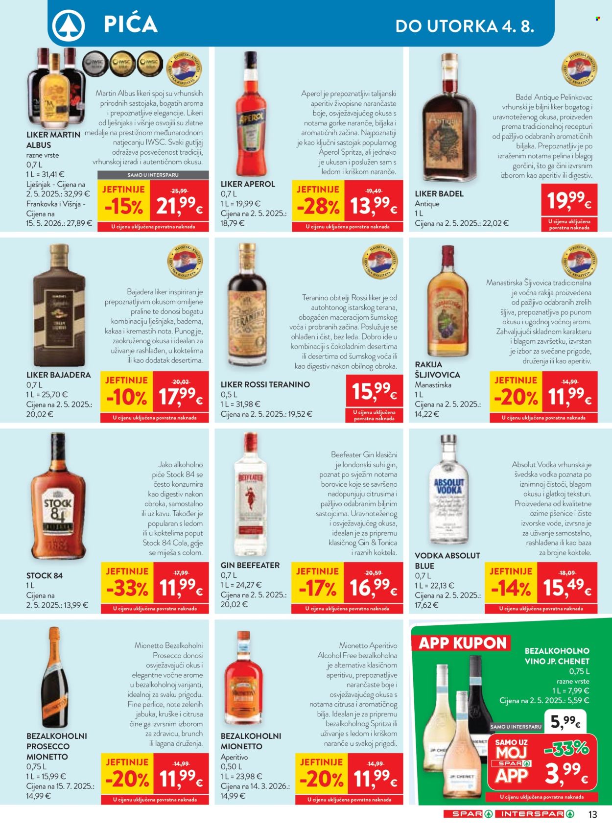 INTERSPAR katalog - 29.07.2026. - 04.08.2026. Stranica 20