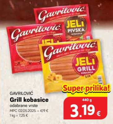 GAVRILOVIĆ Grill kobasice