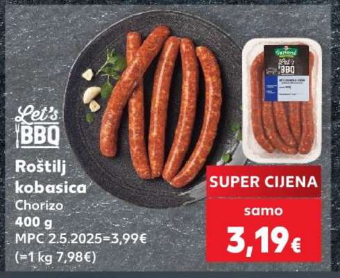 Roštilj kobasica Chorizo 400 g