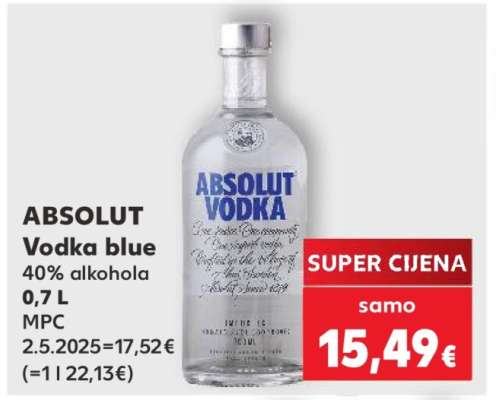 ABSOLUT Vodka blue