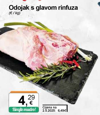 Odojak s glavom rinfuza