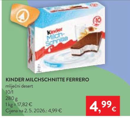 KINDER MILCHSCHNITTE FERRERO