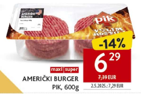 AMERIČKI BURGER PIK, 600g