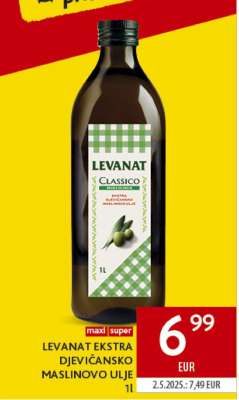 LEVANAT EKSTRA DJEVIČANSKO MASLINOVO ULJE