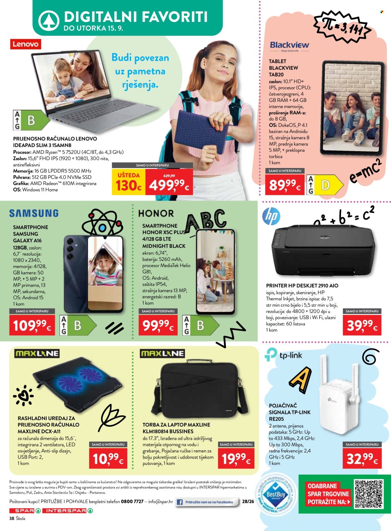 INTERSPAR katalog - 29.07.2026. - 15.09.2026. Stranica 38
