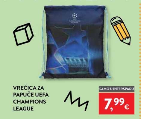 VREĆICA ZA PAPUČE UEFA CHAMPIONS LEAGUE