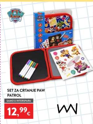 SET ZA CRTANJE PAW PATROL