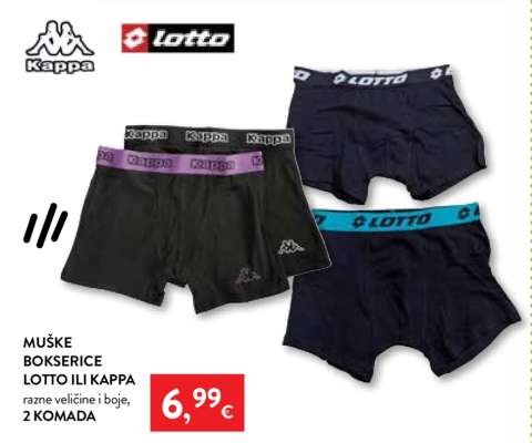 Muške bokserice Lotto ili Kappa
