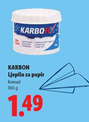 Karbon Ljepilo za papir