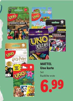 MATTEL Uno karte