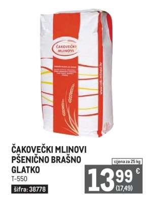 ČAKOVEČKI MLINOVI PŠENIČNO BRAŠNO GLATKO