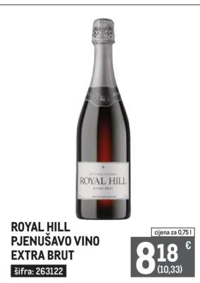 ROYAL HILL PJENUŠAVO VINO EXTRA BRUT