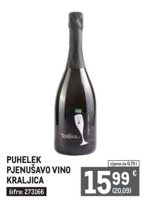 PUHELEK PJENUŠAVO VINO KRALJICA