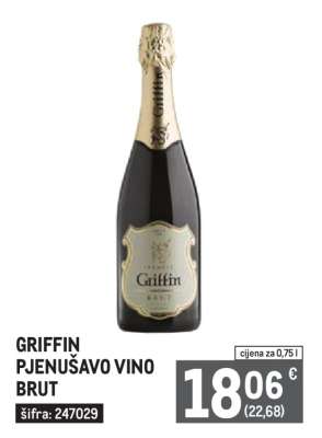 GRIFFIN PJENUŠAVO VINO BRUT