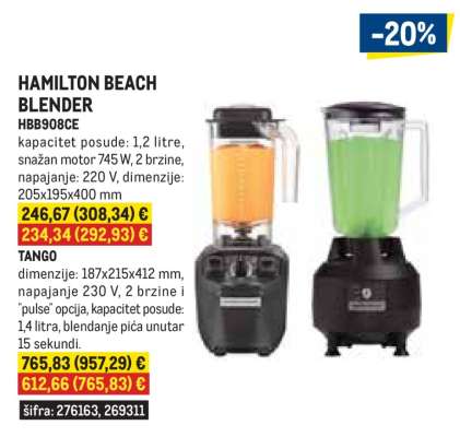 HAMILTON BEACH BLENDER