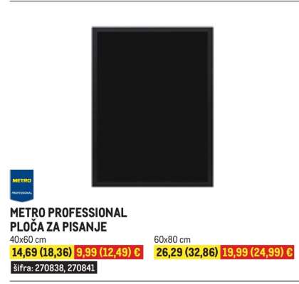 METRO PROFESSIONAL PLOČA ZA PISANJE