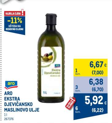 ARO EKSTRA DJEVIČANSKO MASLINOVO ULJE