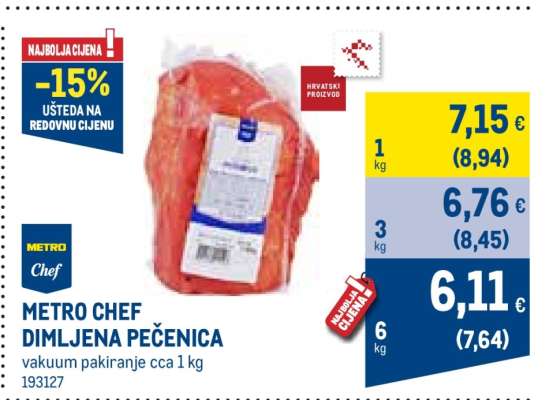 METRO CHEF DIMLJENA PEČENICA