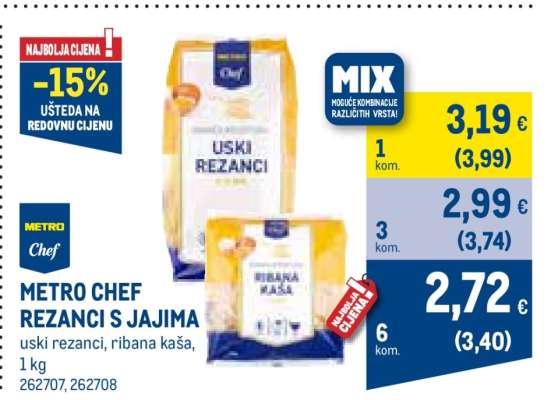 METRO CHEF REZANCI S JAJIMA