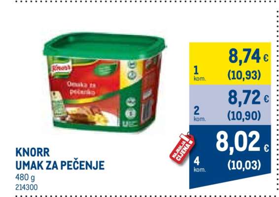 KNORR UMAK ZA PEČENJE