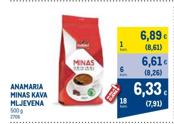 ANAMARIA MINAS KAVA mljevena