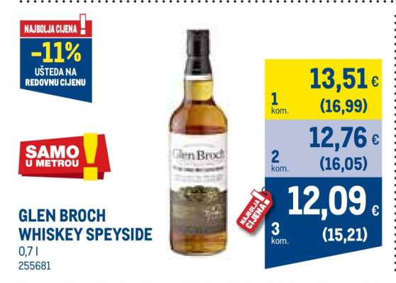 GLEN BROCH WHISKEY SPEYSIDE