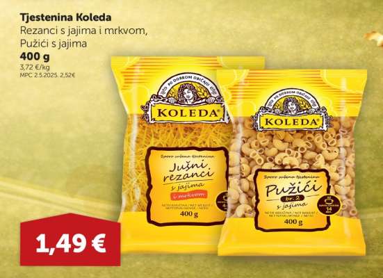Tjestenina Koleda