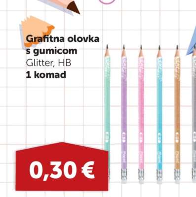 Grafitna olovka s gumicom