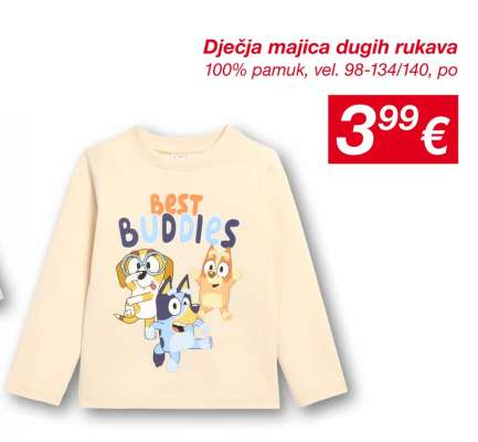 DJEČJA MAJICA DUGIH RUKAVA