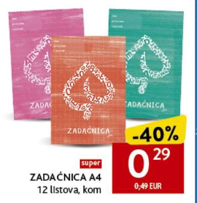 ZADAĆNICA A4