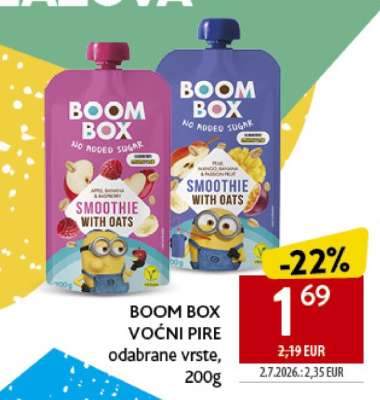 BOOM BOX VOĆNI PIRE odabrane vrste, 200g