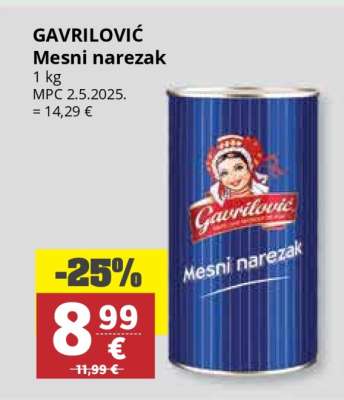 GAVRILOVIĆ Mesni narezak