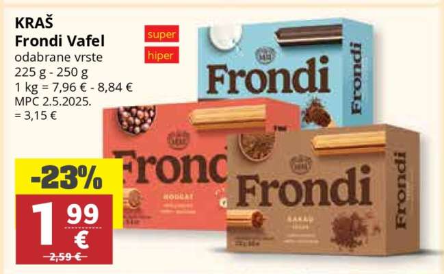 KRAŠ Frondi Vafel