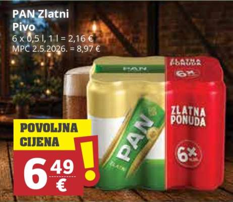 PAN ZLATNI Pivo