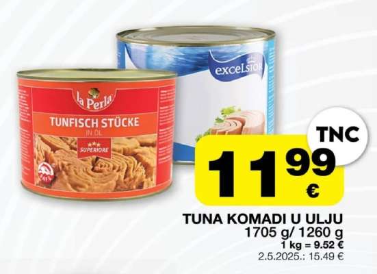 Tuna komadi u ulju