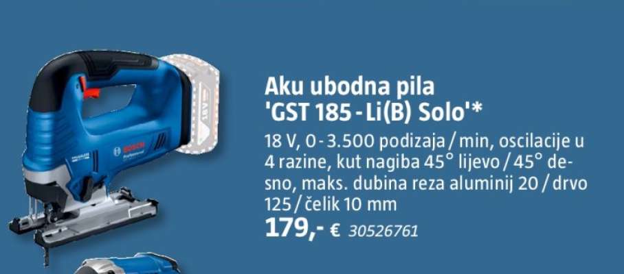 Aku ubodna pila 'GST 185 - Li(B) Solo'*