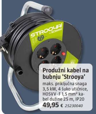 Produžni kabel na bubnju 'Strooya'