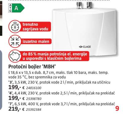 Protočni bojler 'MBH'