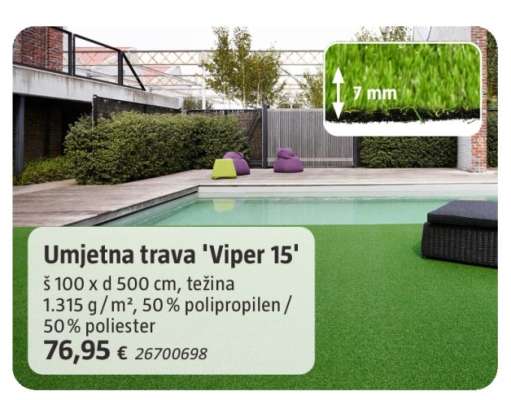 Umjetna trava 'Viper 15'