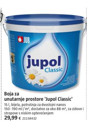 Boja za unutarnje prostore 'Jupol Classic'